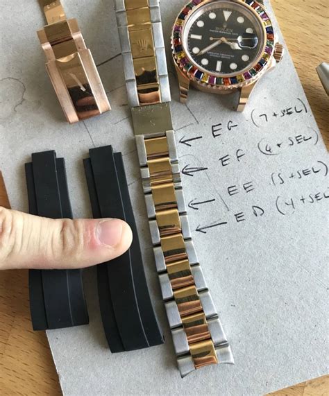 rolex oysterflex band sizes|rolex oysterflex band price.